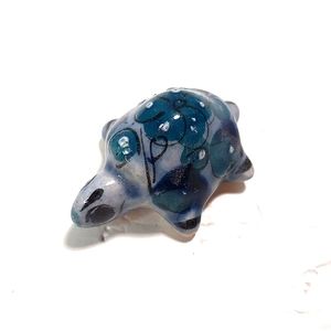 Vintage Art Miniature Hand Painted Mexican Tonala Turtle